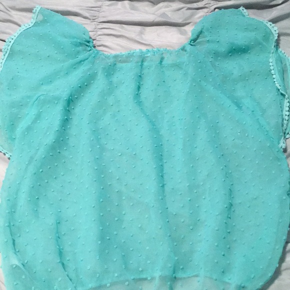 Maurices Flutter Sleeve Swiss Dot Shirt - Picture 6 of 7